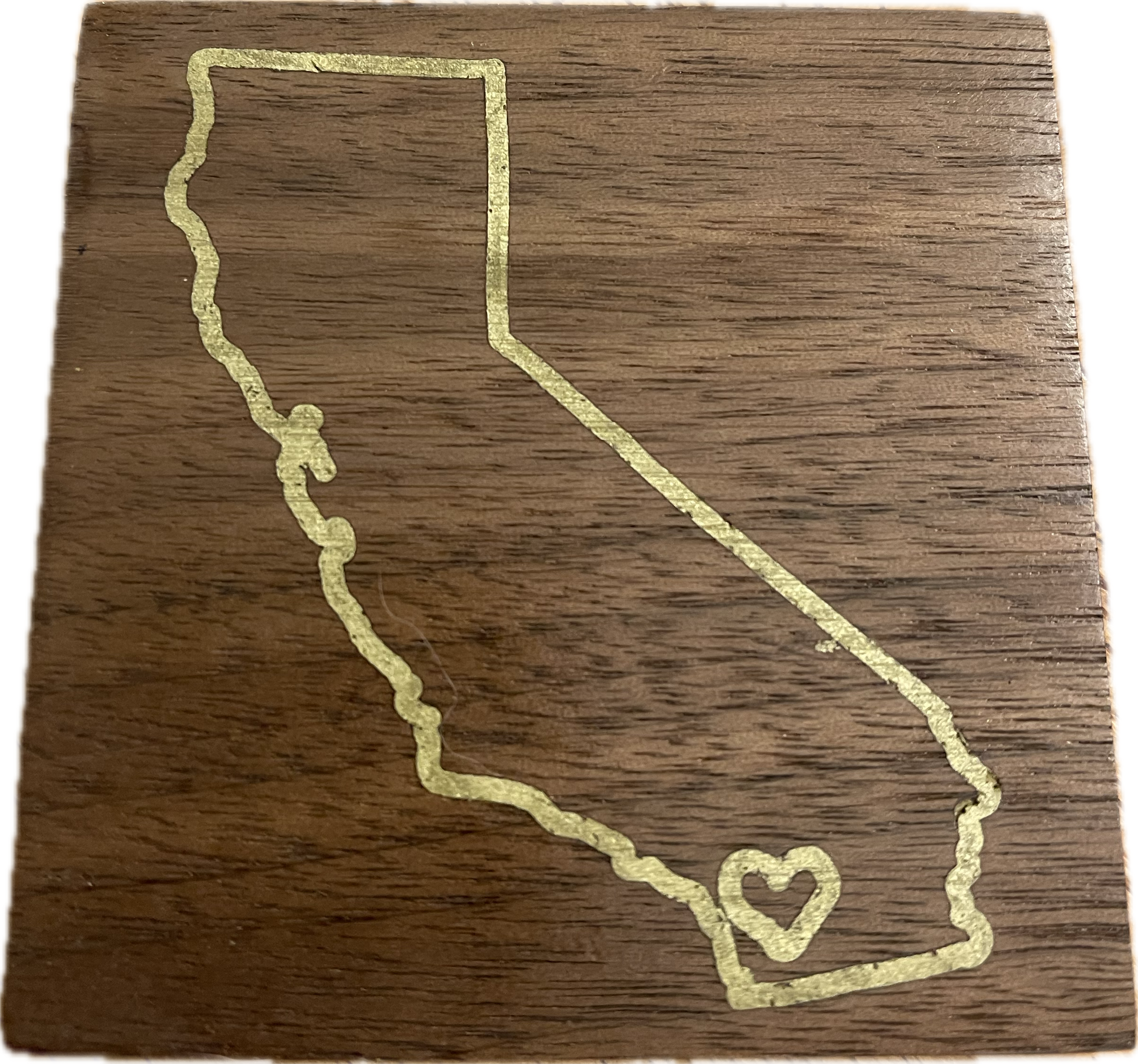 Color Filled California Coaster